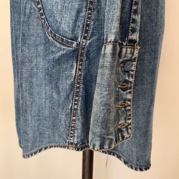 Soft Surroundings embroidered jean shirt - Picture 9 of 11